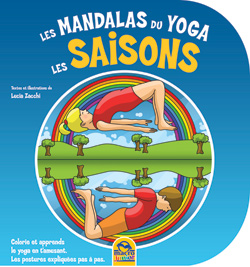 coloriage mandalas yoga enfant - les saisons