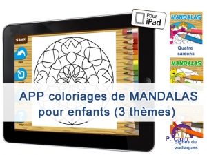 APP COLORING MANDALAS - coloriages thèmatiques pour les enfants