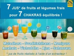 7 jus frais pour 7 chakras en bonne santé !