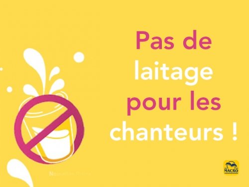 Les chanteurs et le lait (et les produits laitiers)