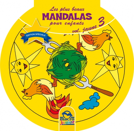 Les plus beaux mandalas pour enfants - Jaune -  Vol. 3 - Livre