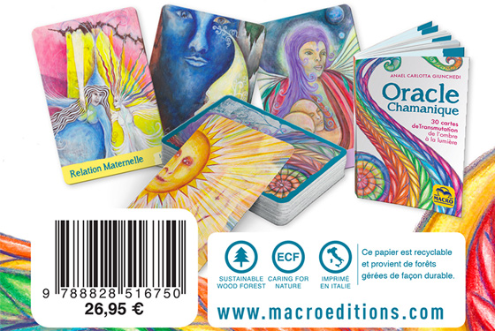 cartes oracle chamanique chez Macro Éditions