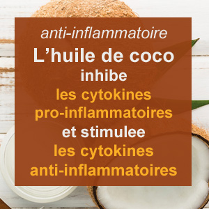 huile de coco anti-infammatoire