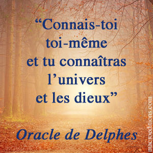 oracle de Delphes - connais-toi toi-même