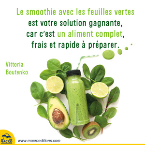 recette de smoothies avec des feuilles vertes