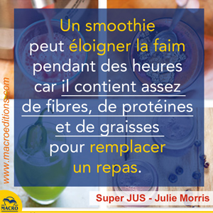 un smoothie peut remplacer un repas bien équilibré