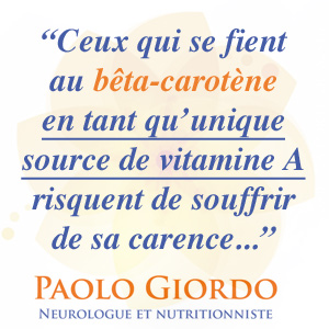 limiter sa source de vitamine A au bêta-carotène est risqué