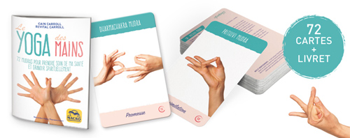 72 cartes de mudras, yoga des mains